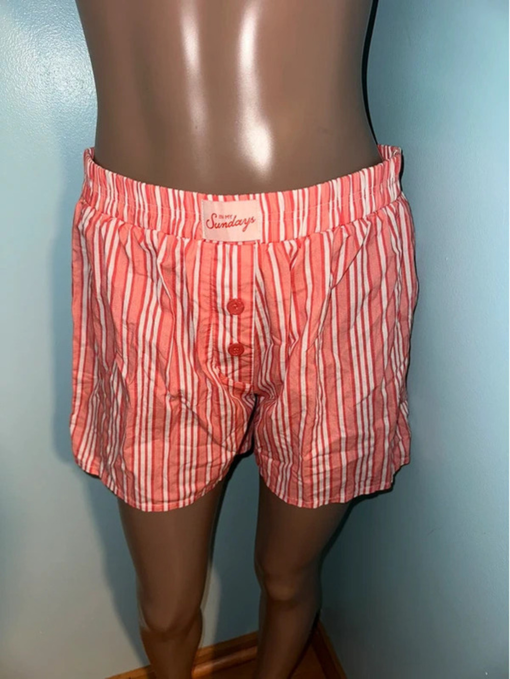 Luxury In My Sundays Boxer Comfy Sleep Shorts M